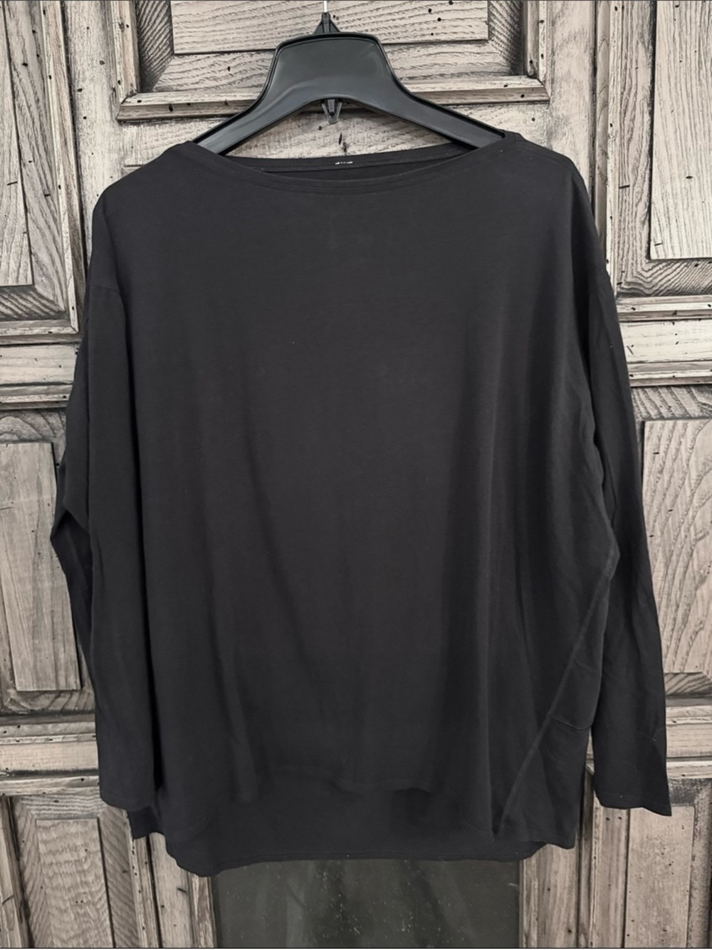 Lululemon Black Long Sleeve Boatneck Top